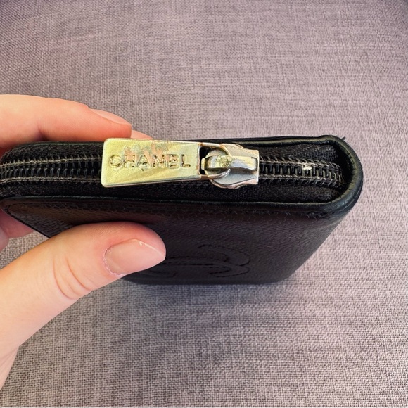 Chanel zip around long wallet coco mark cc - Picture 5 of 8